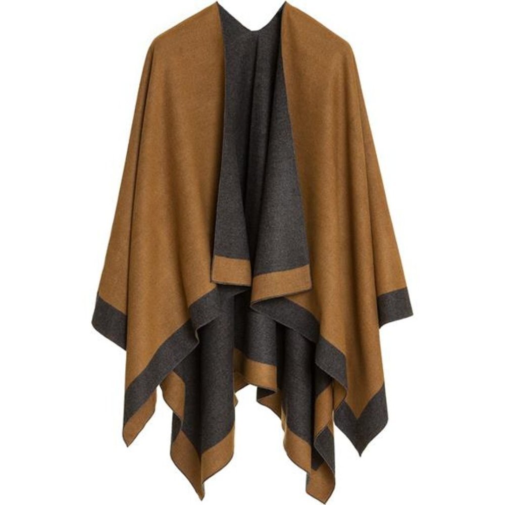 Women's Shawl Wrap Cape Cardigan Sweater Open Front